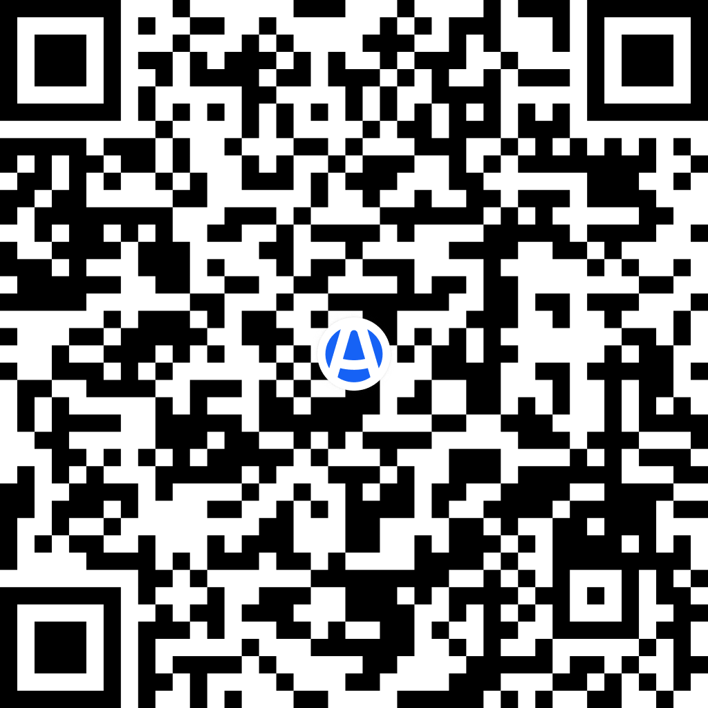 QR code that opens the secure donation page