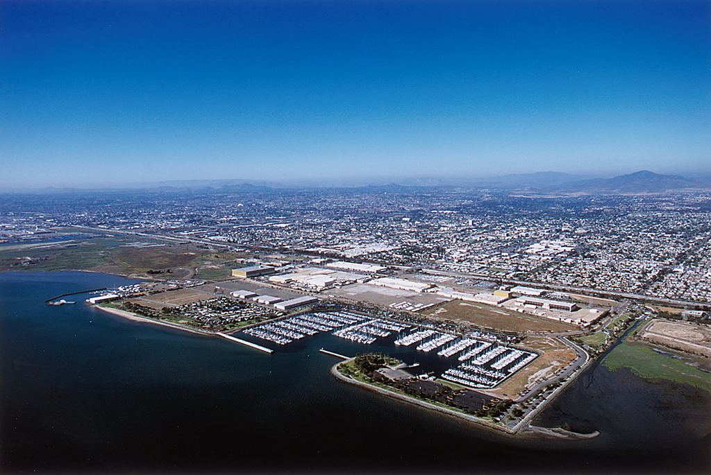 Aerial view of Chula Vista and the South Bay