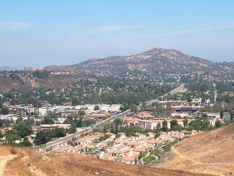 Aerial view of the Poway community